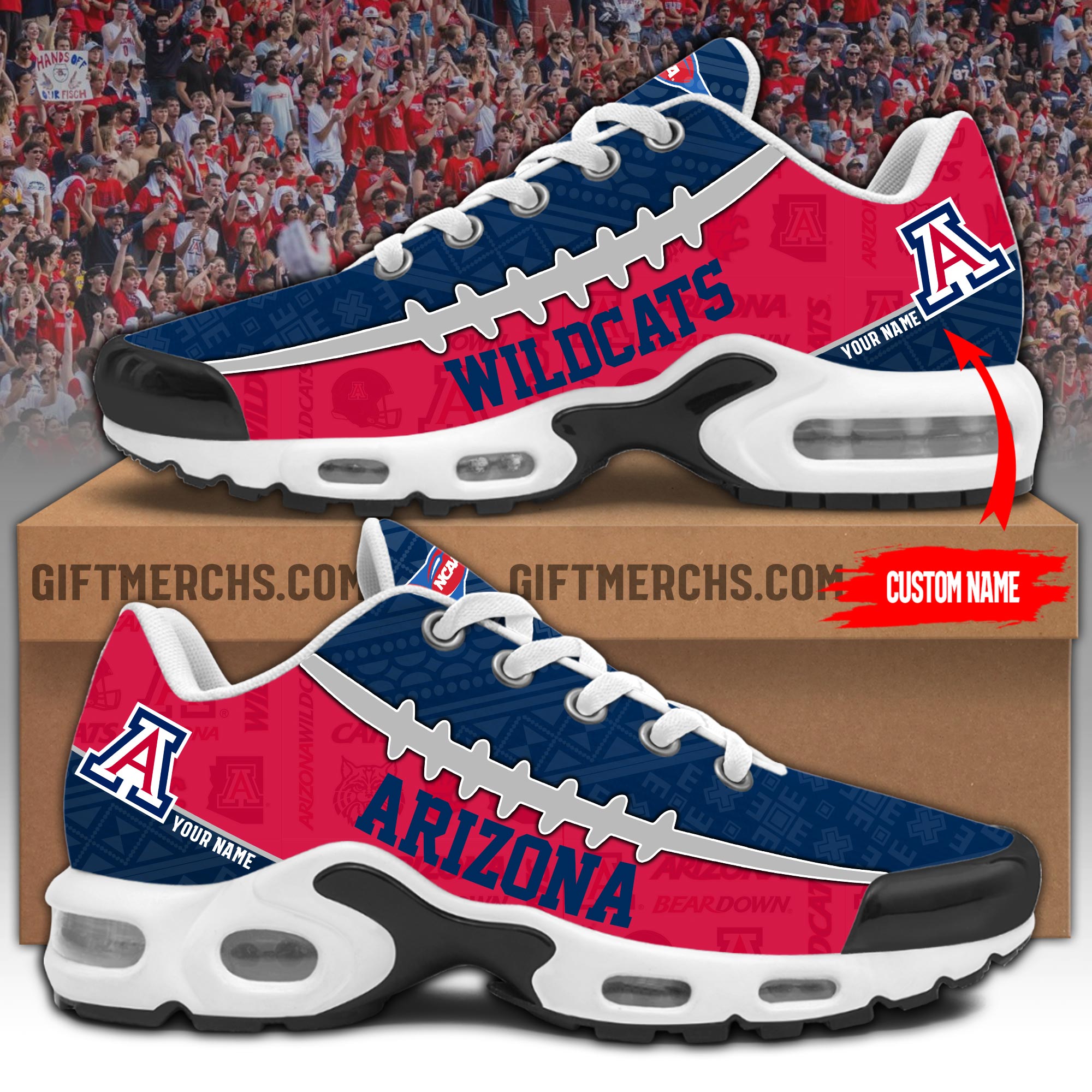 Arizona Wildcats Personalized Shoes