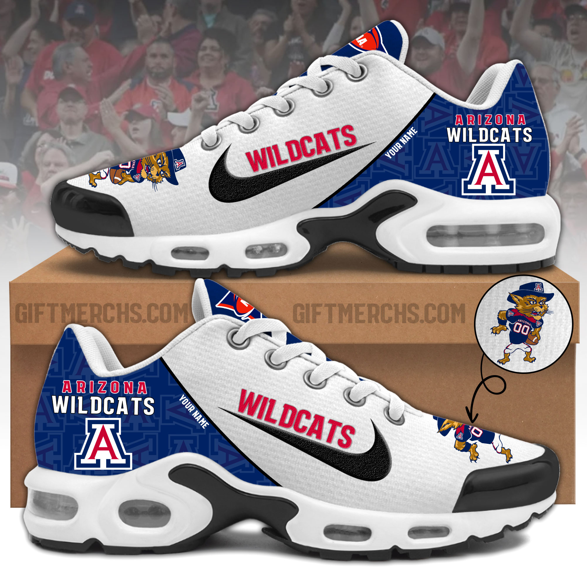 Arizona Wildcats Personalized Shoes