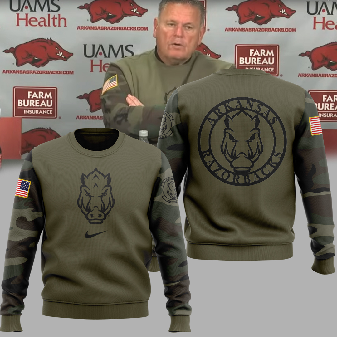 Arkansas Razorback Football Camo 2023 Hoodie