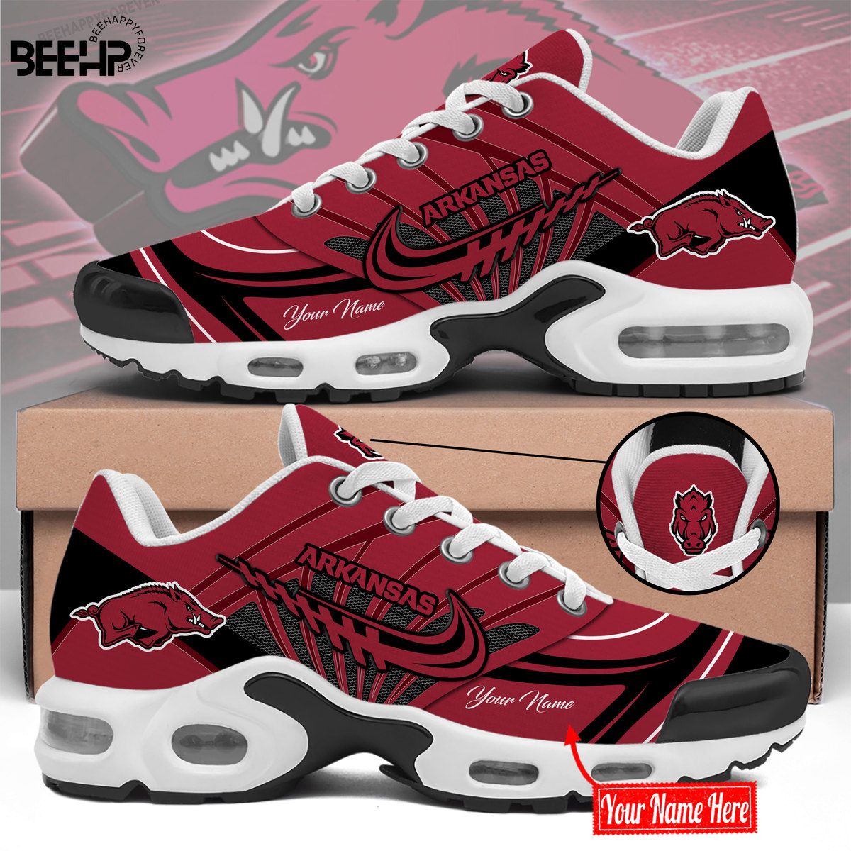 Arkansas Razorback New Shoes