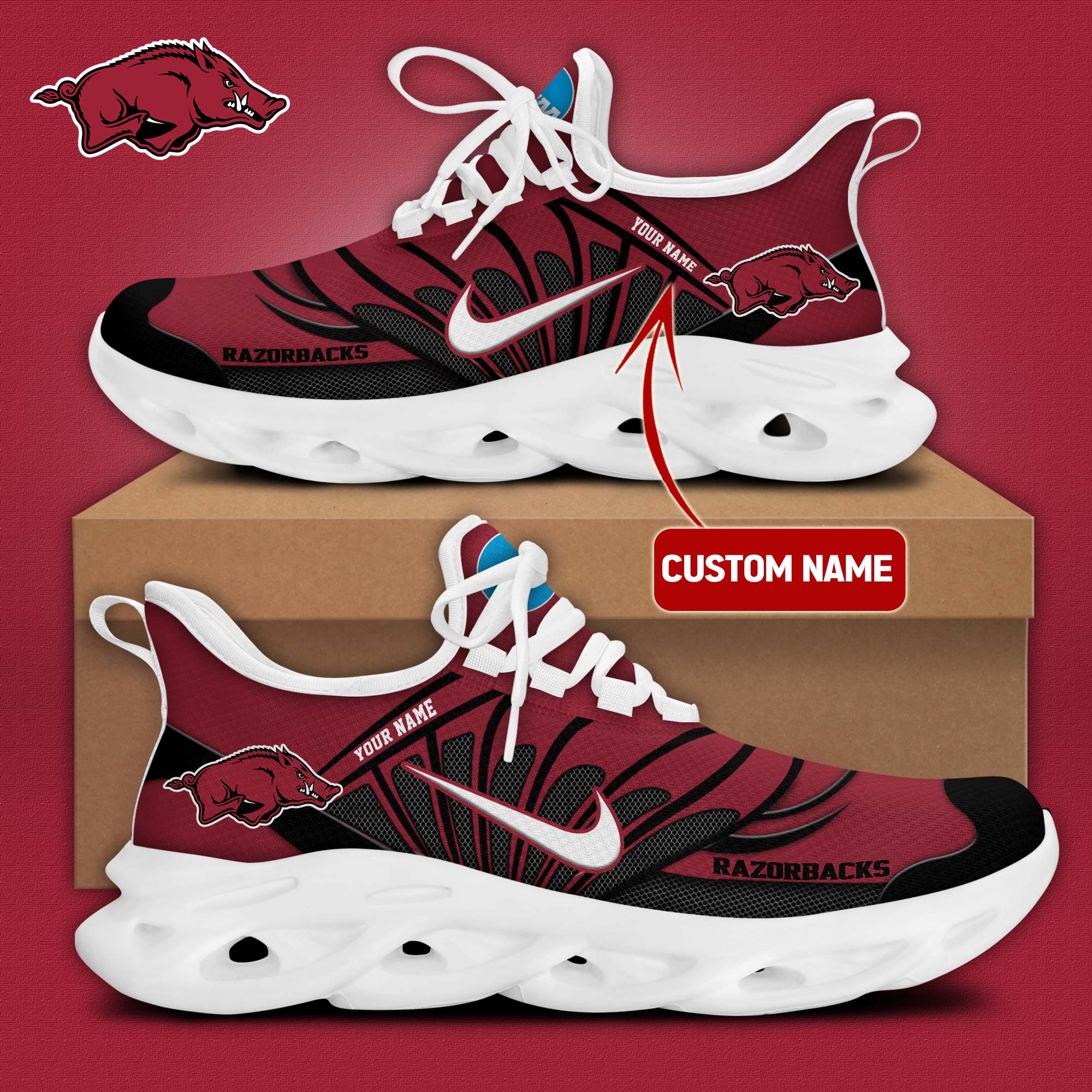 Arkansas Razorbacks  Basketball   Max Soul Shoes    OmuoiCchin