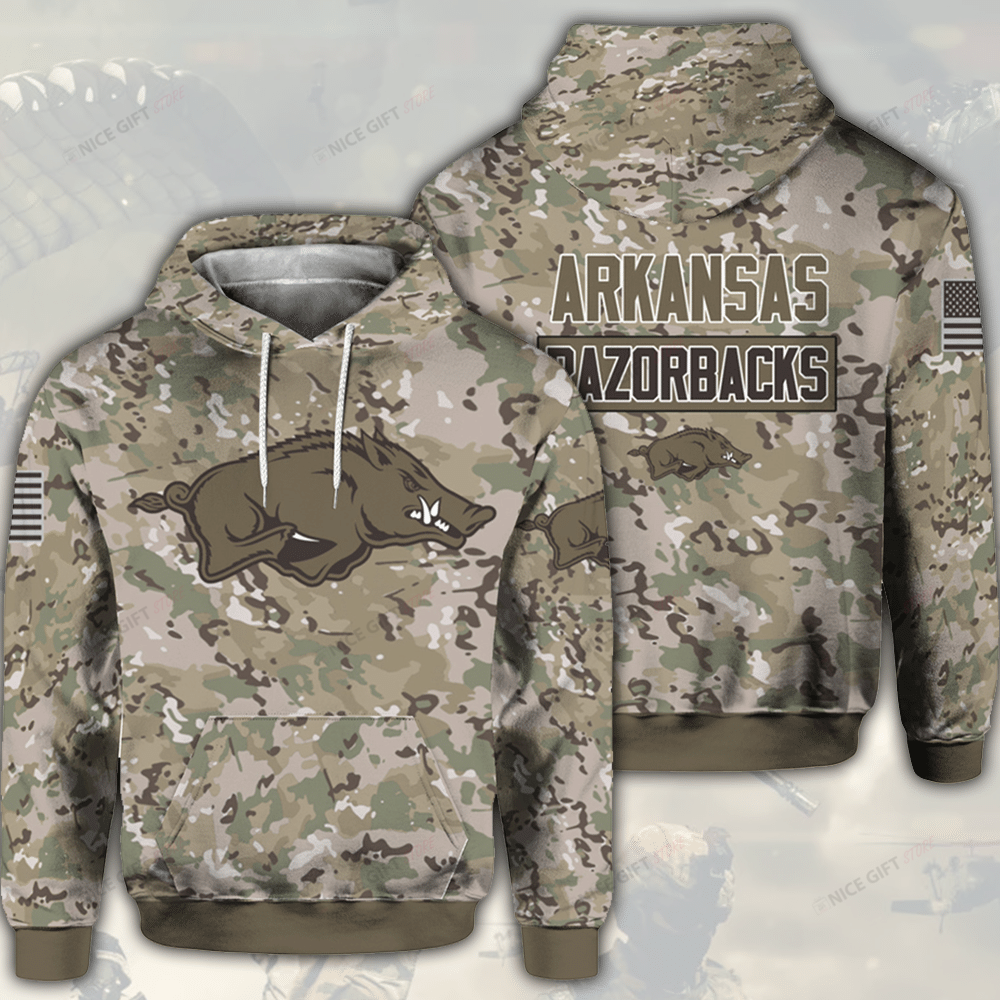 Arkansas Razorbacks Camouflage Hoodie