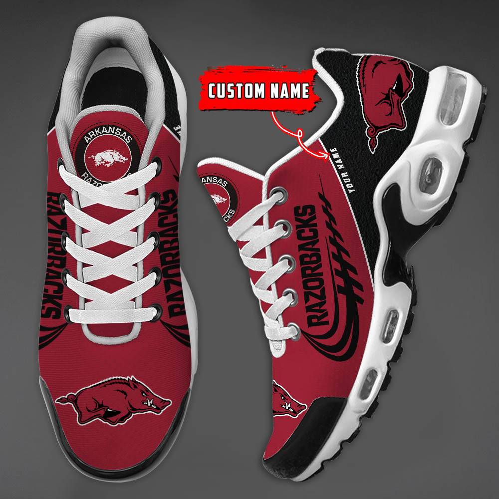 Arkansas Razorbacks Custom Name TN Shoes DS001