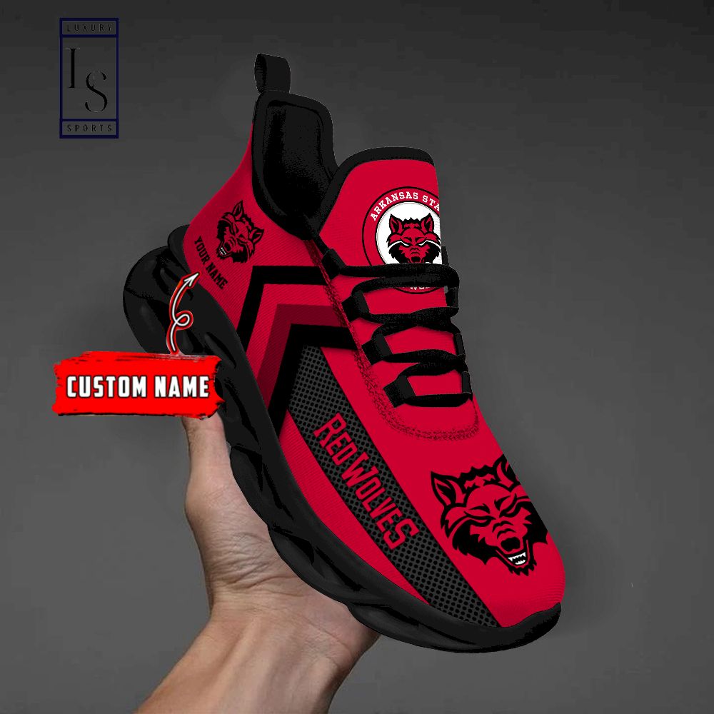 Arkansas State Red Wolves Personalized Max Soul Shoes