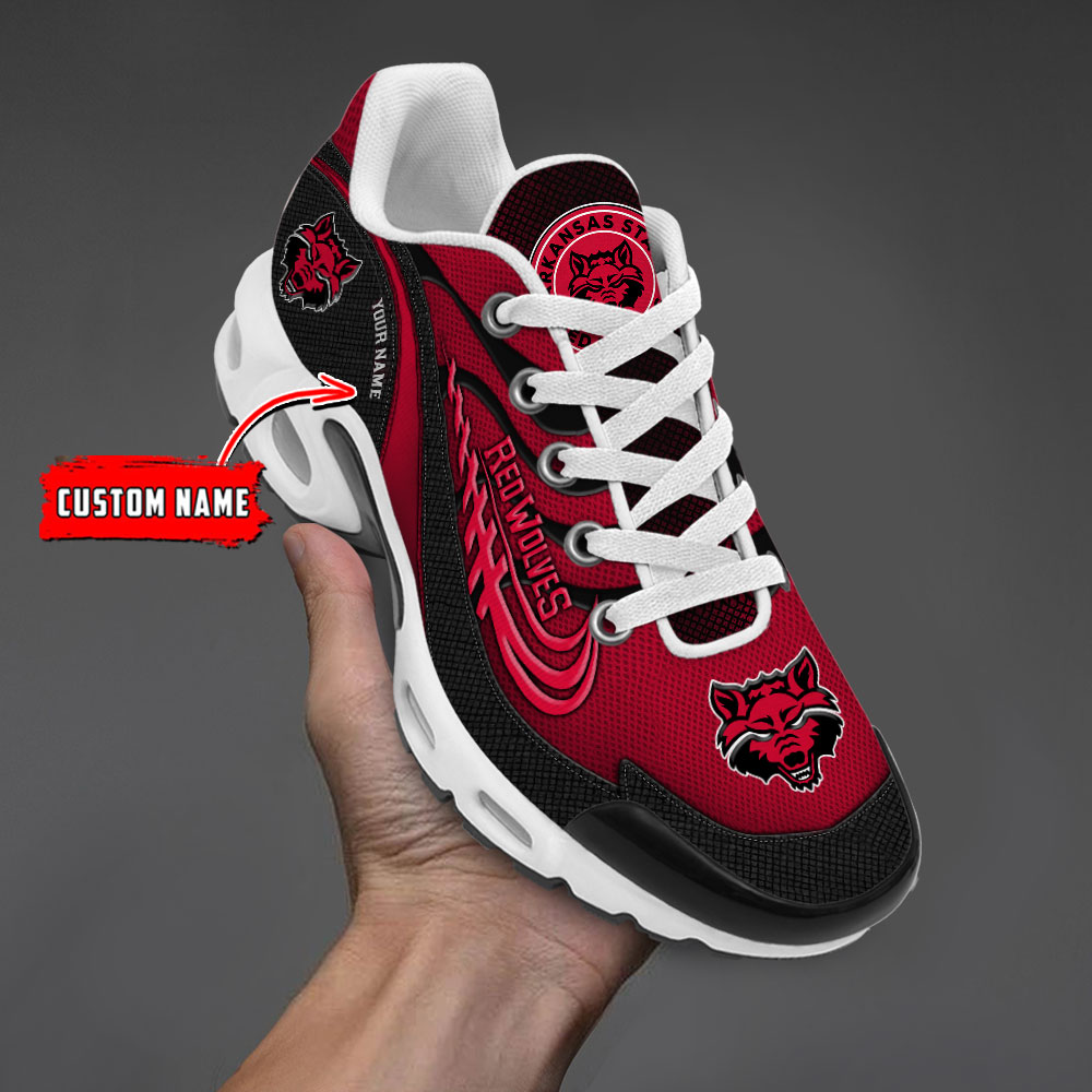 Arkansas State Red Wolves Personalized Name Air Cushion Sports Shoes Sneaker KLTNS220526