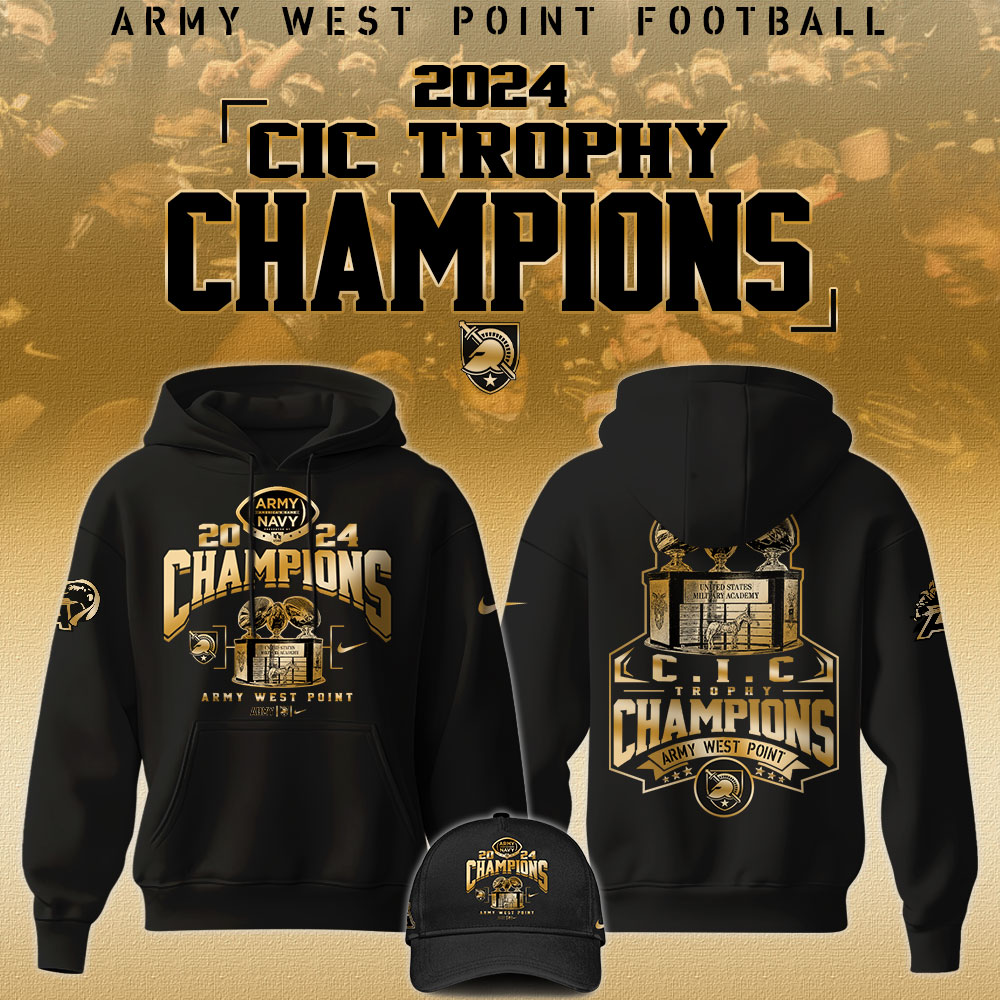 Army Black Knights  CIC Trophy Champion Hoodie #1