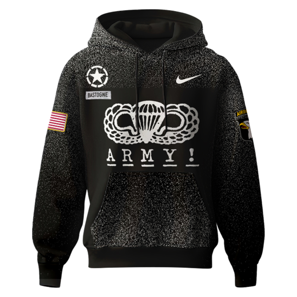 Army Black Knights Rivalry Collection 101st Airborne Div Football Hoodie #2
