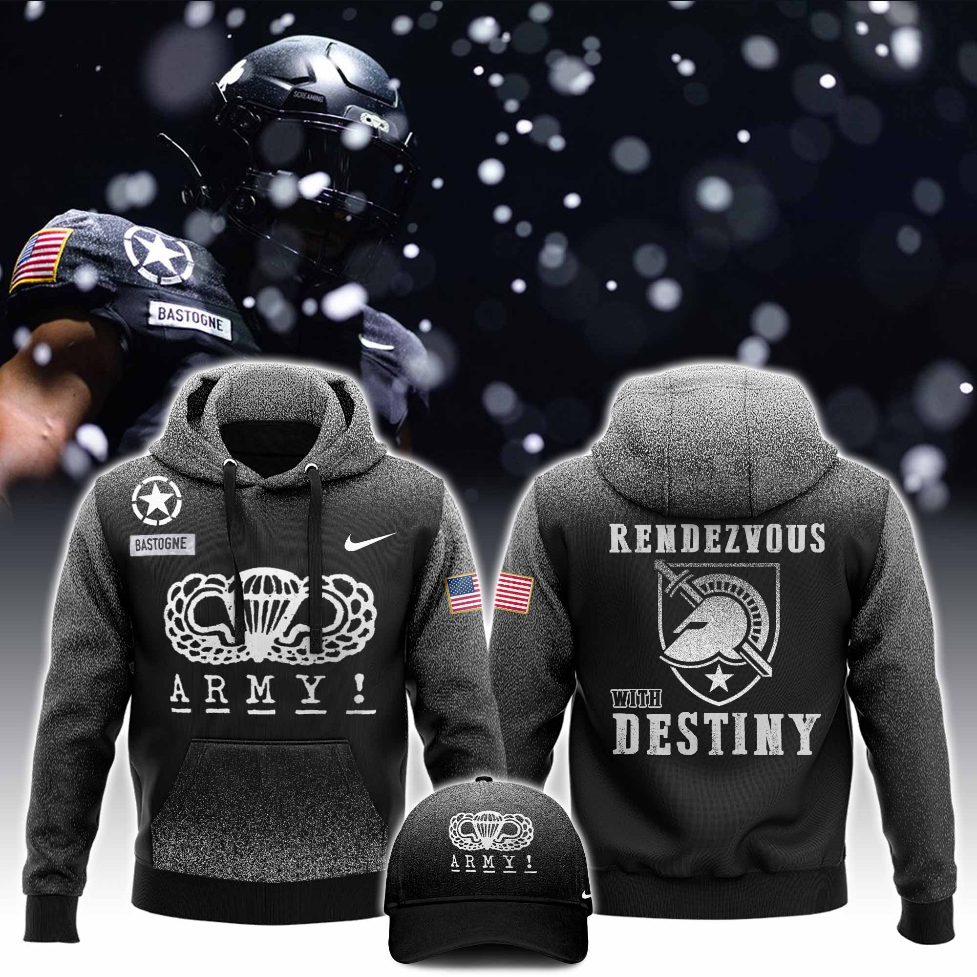 Army Black Knights Rivalry Collection Alternate Untouchable Football Hoodie