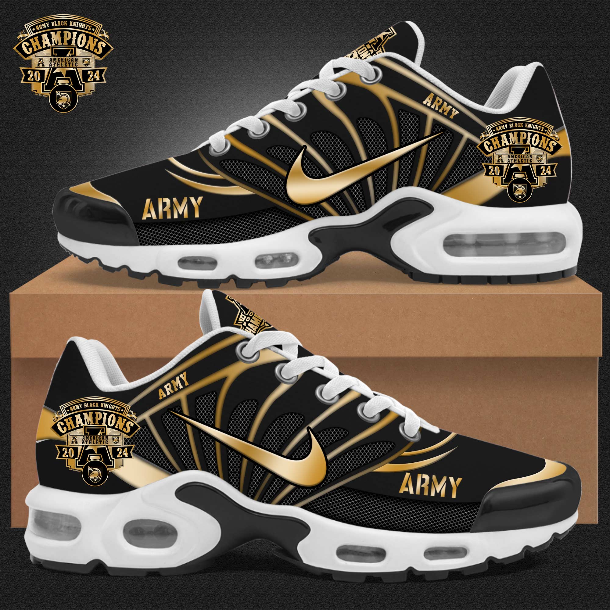 Army Football AAC Conference Champions Air Max Plus Sneakers