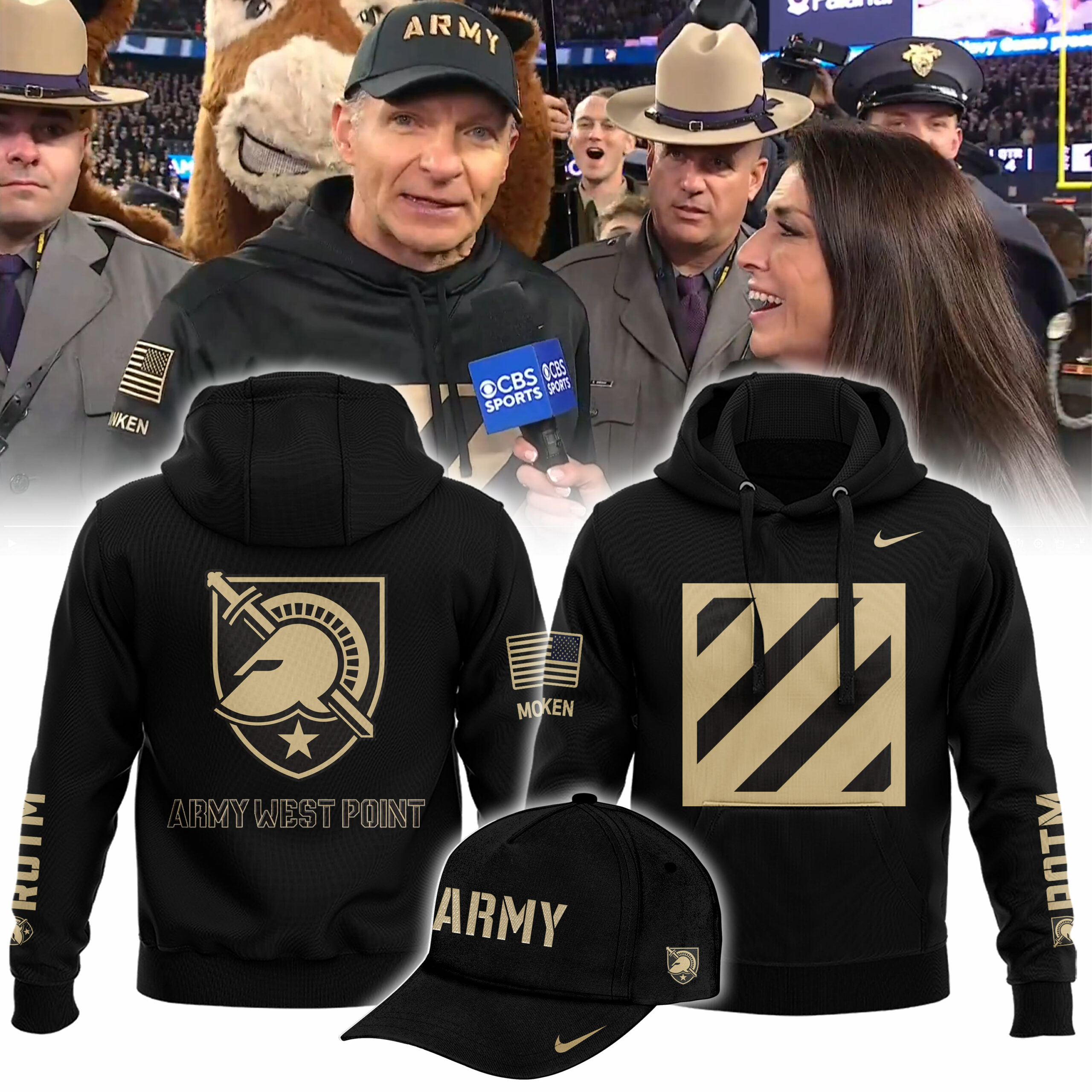 Army Football Hoodie   MD