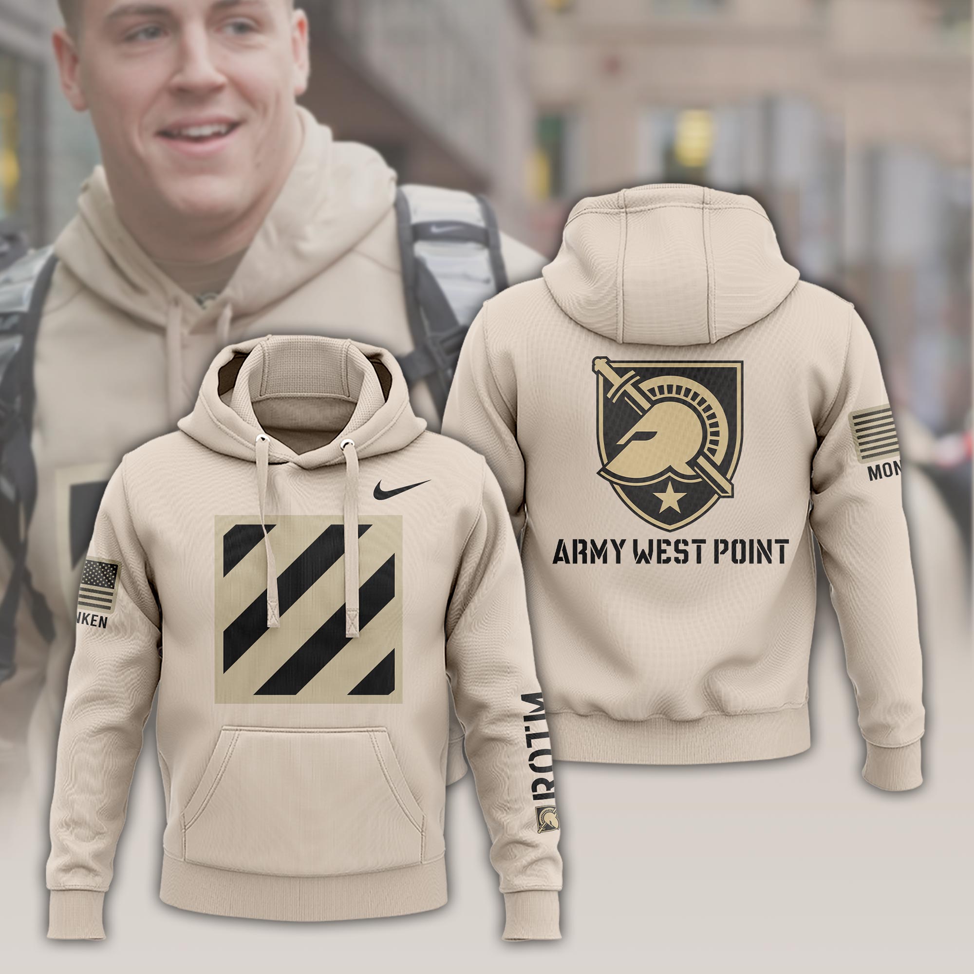 Army Football Hoodie MD