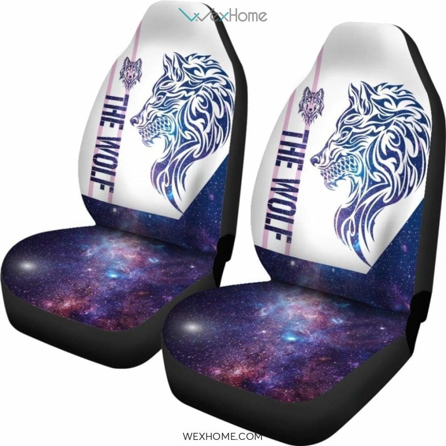 Art Wolf Car Seat Covers Mandala Style