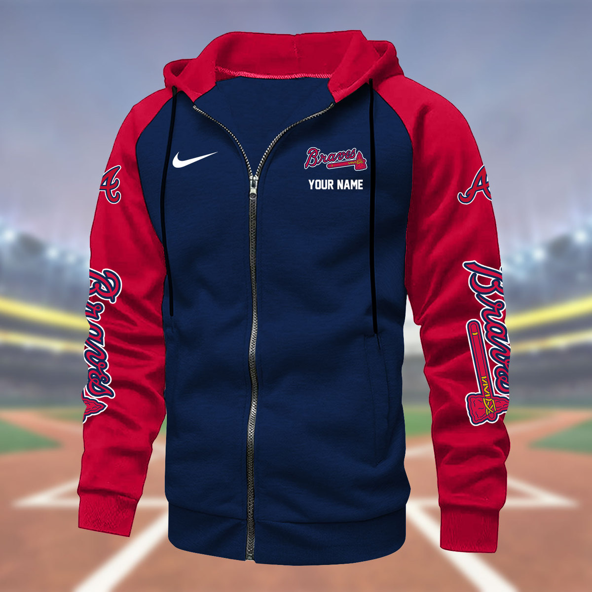 Atlanta BravesZipper Hoodie