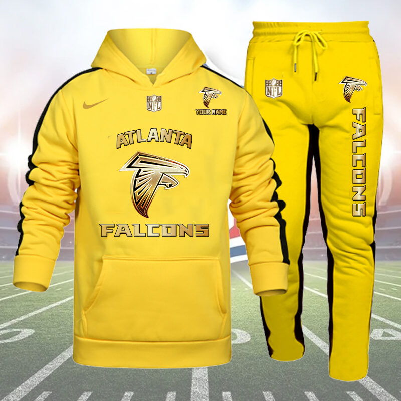 Atlanta Falcons-32 Teams Personlized Golden Logo Hoodie-SP12012402ID03DS01