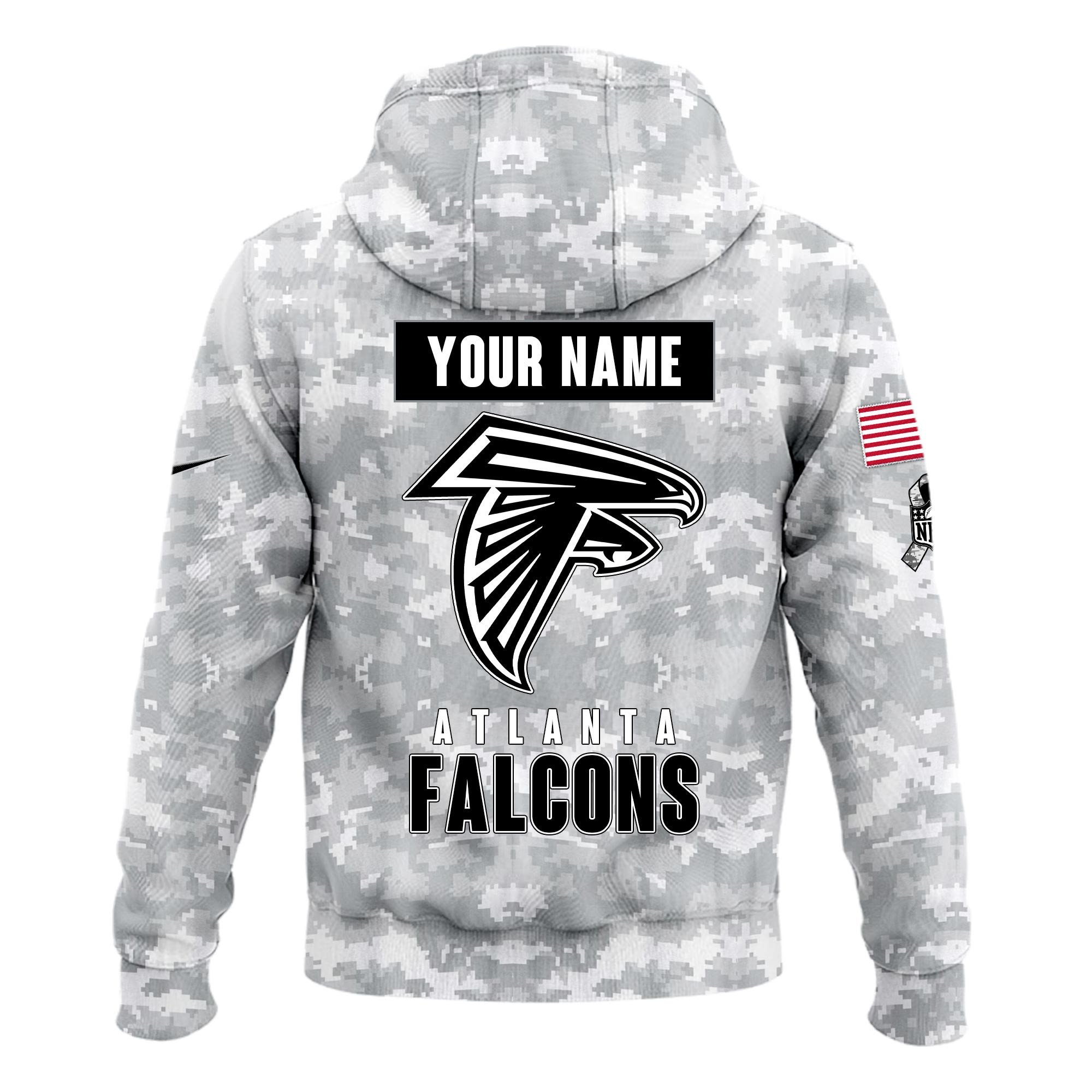 Atlanta Falcons Arctic Camo Salute to Service Club Hoodie Edition