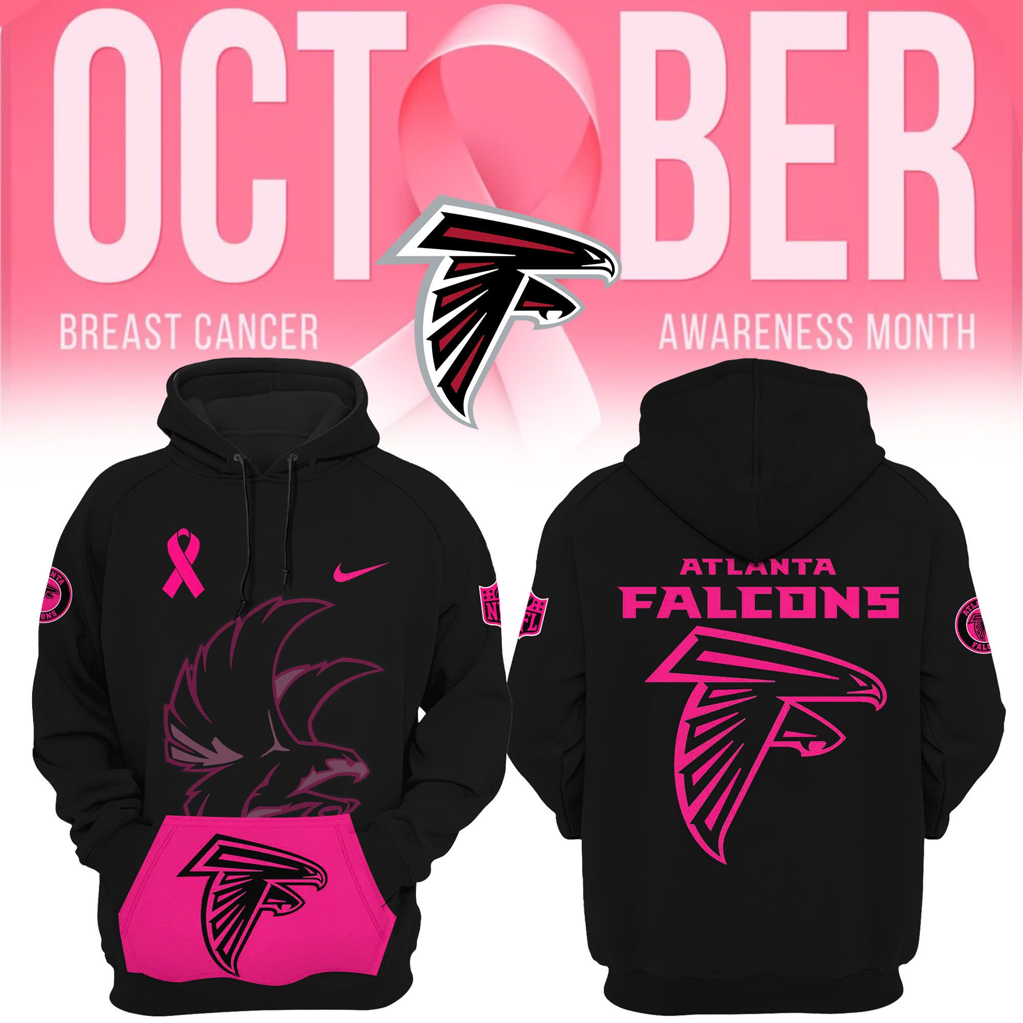 Atlanta Falcons Crucial Catch Club Pullover Hoodie
