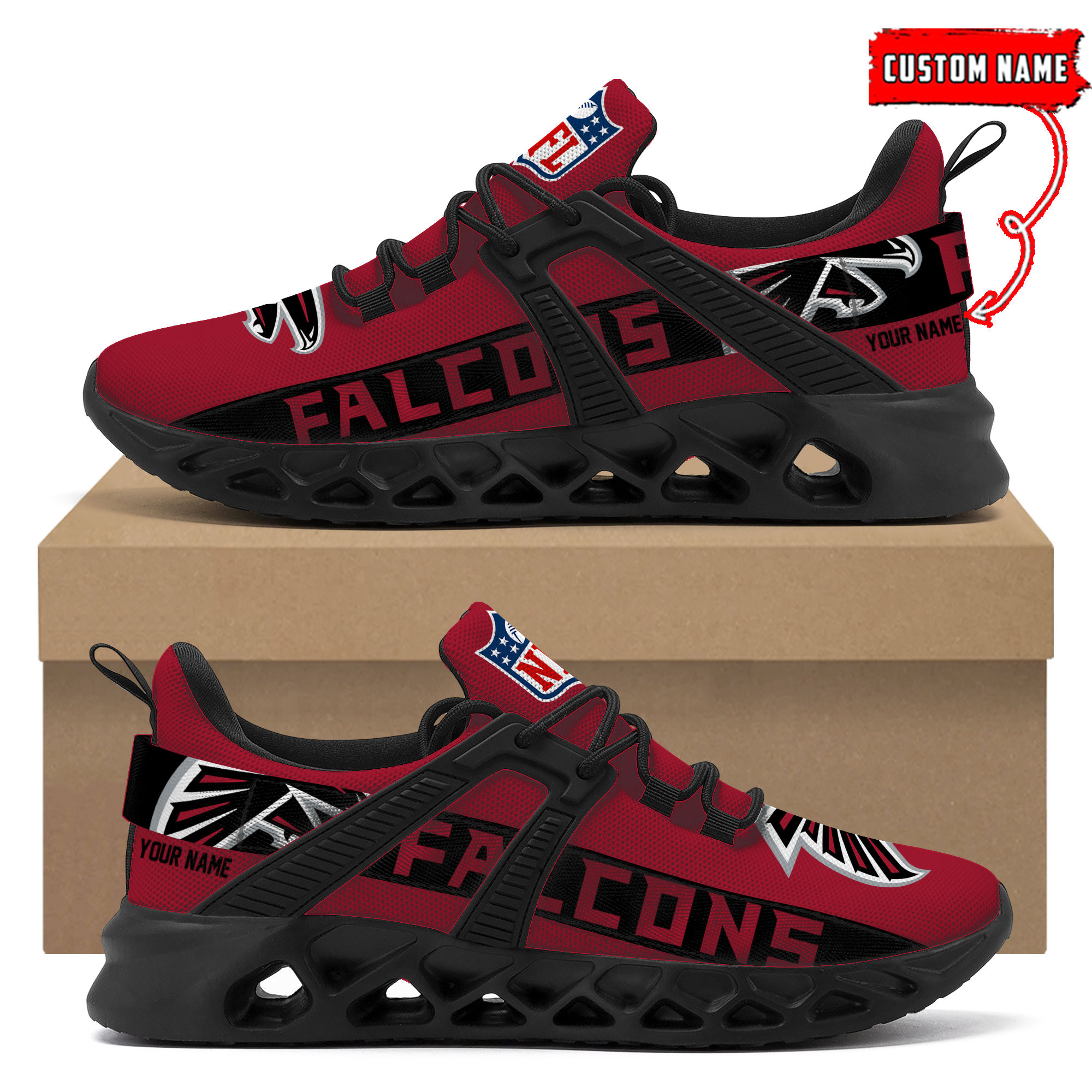 Atlanta Falcons Football Team Sport Sneakers