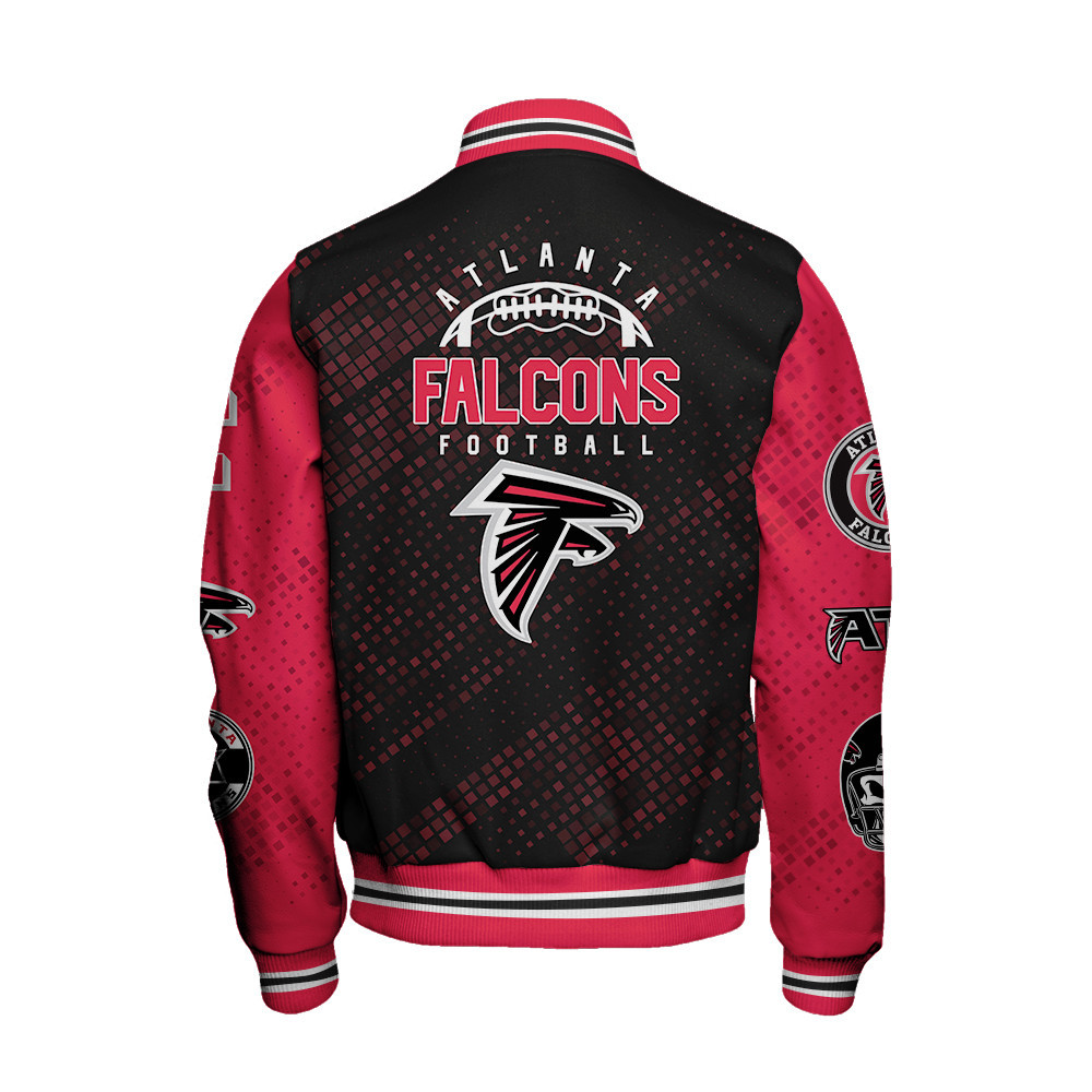 Atlanta Falcons National Football League Pattern Varsity Jacket V13