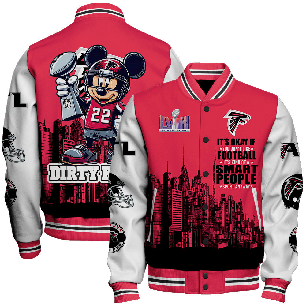 Atlanta Falcons National Football League Varsity Jacket STM V5