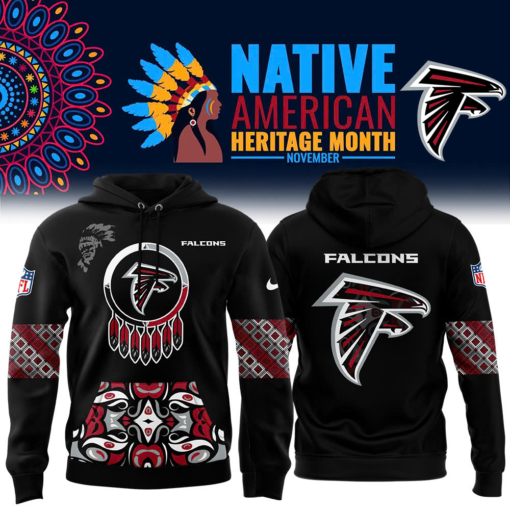 Atlanta Falcons Native American Heritage Month Premium Pullover Hoodie