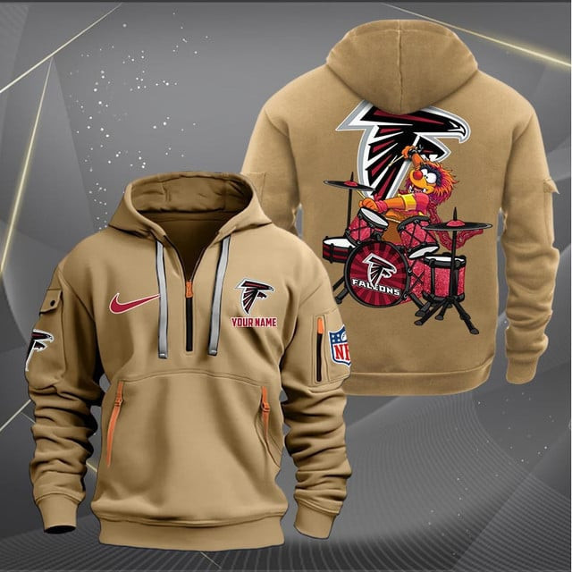 Atlanta Falcons Premium Personalized Quarter Zip Hoodie AZBTCQZH000002