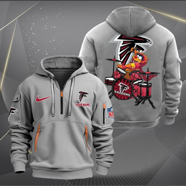 Atlanta Falcons Premium Personalized Quarter Zip Hoodie AZBTCQZH000002