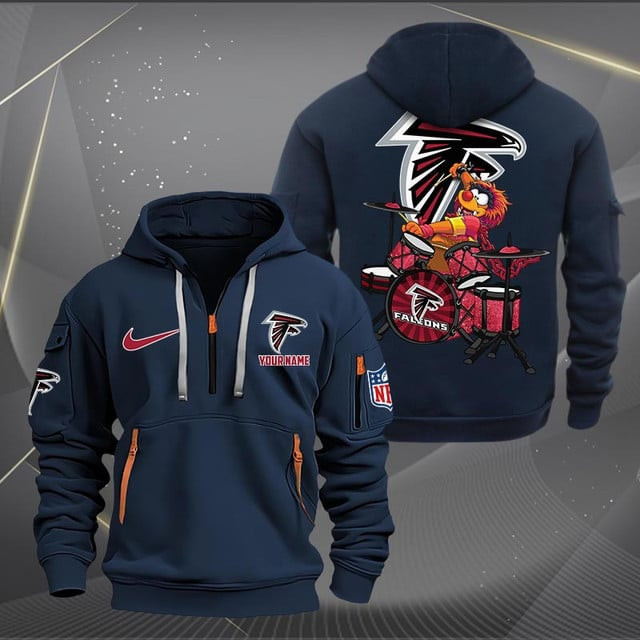 Atlanta Falcons Premium Personalized Quarter Zip Hoodie AZBTCQZH000002