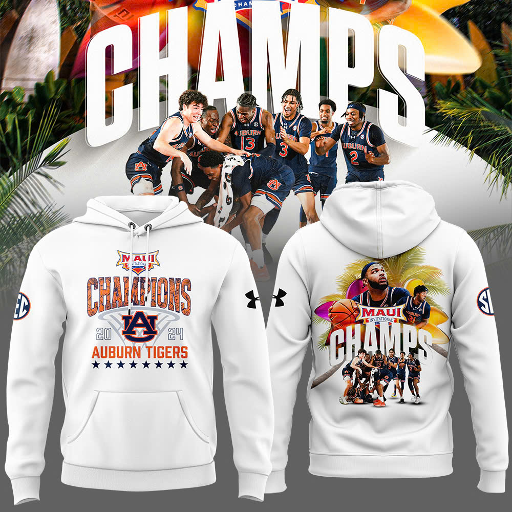 Auburn Basketball Maui Invitational CHAMPS Hoodie
