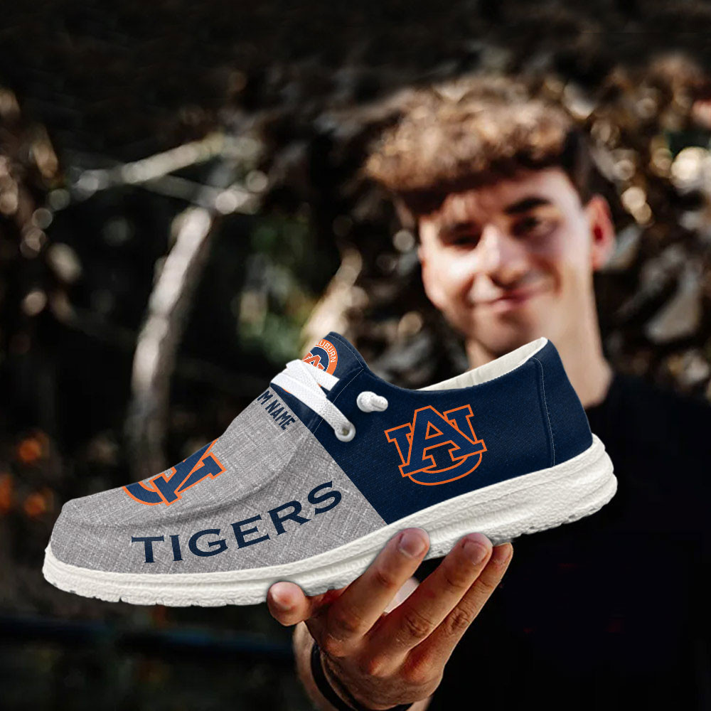 Auburn Tigers Personalized Hey Dude Shoes