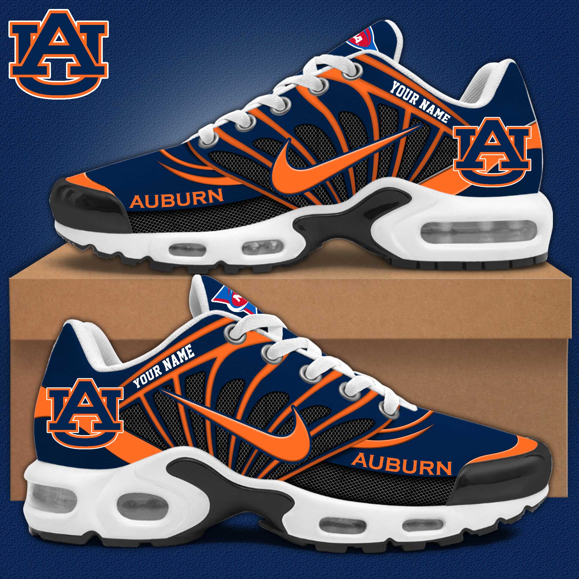 Auburn Tigers Personalized Shoes