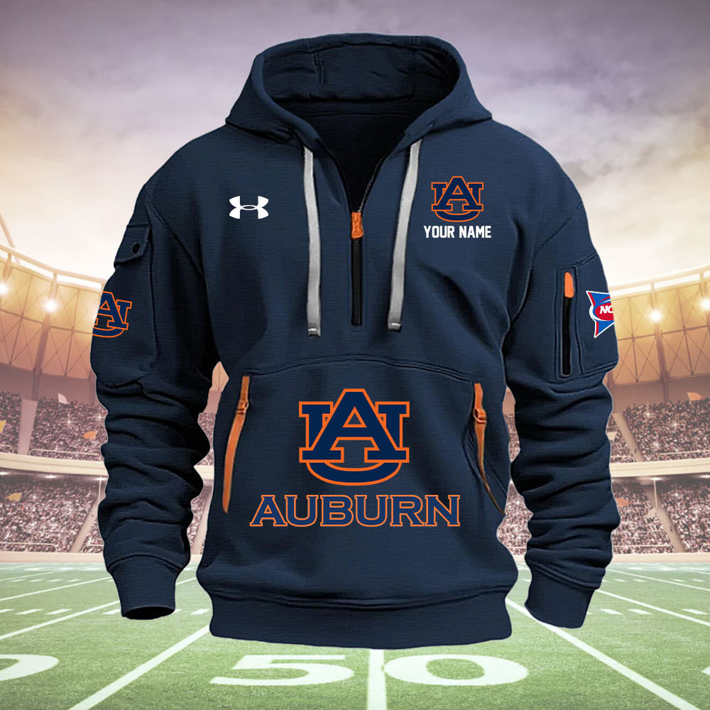 Auburn Tigers Quarter Zip Hoodie