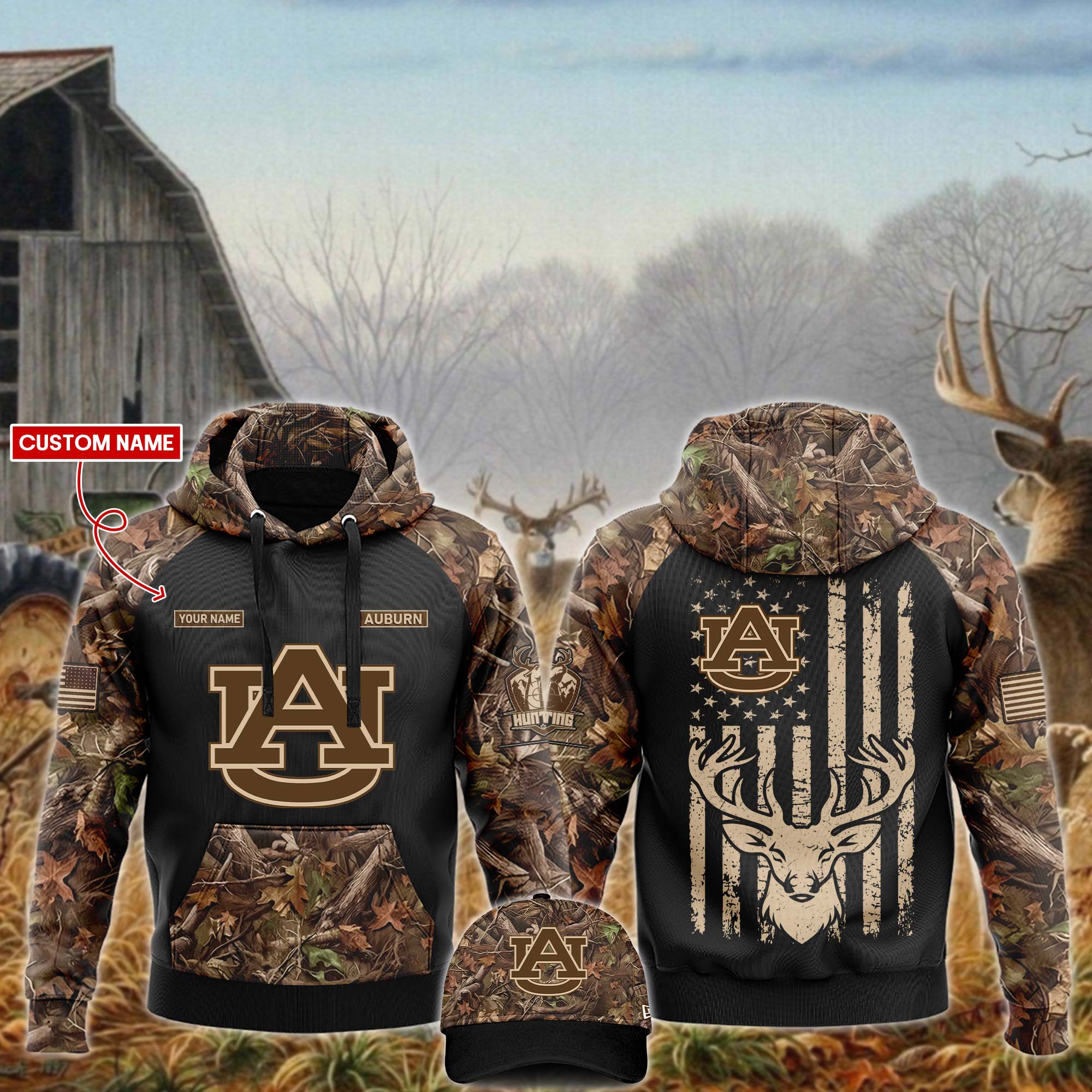 Auburn Tigers   x Hunting   Hoodie