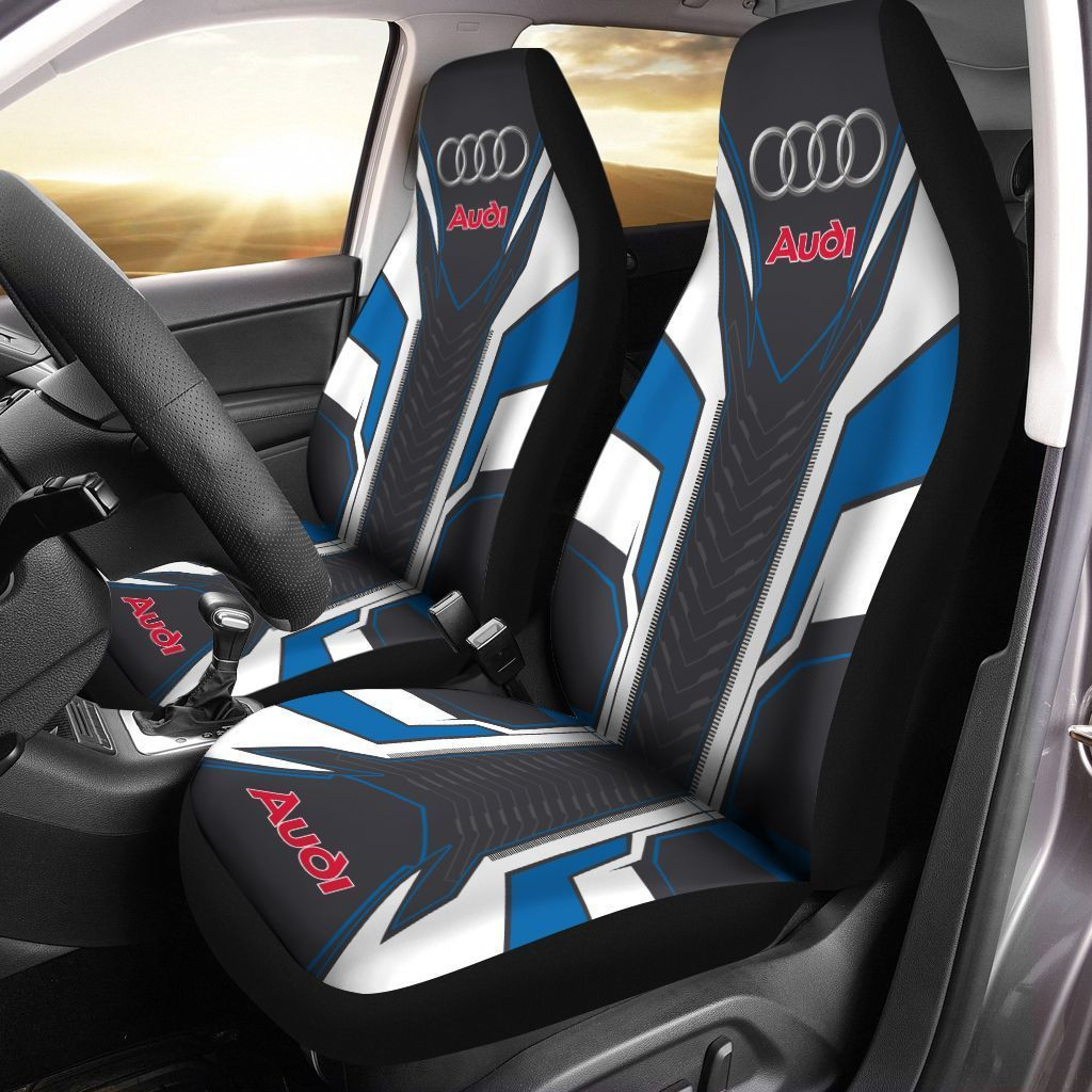 Audi  Car Seat Cover (Set of 2) Ver 1 (Blue)