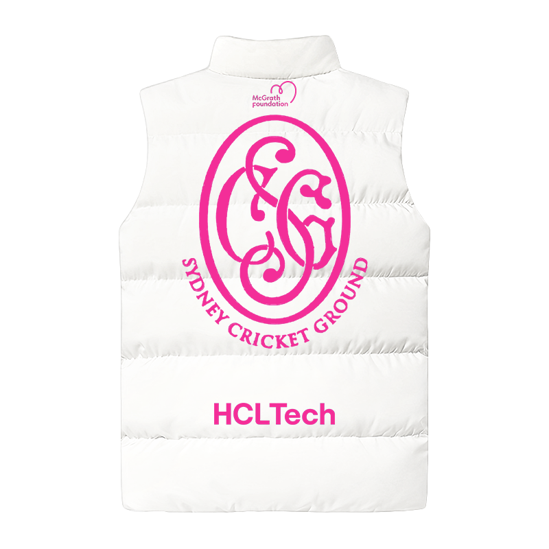 Australia National Cricket Pink Test Cotton Vest Limited White Color Edition