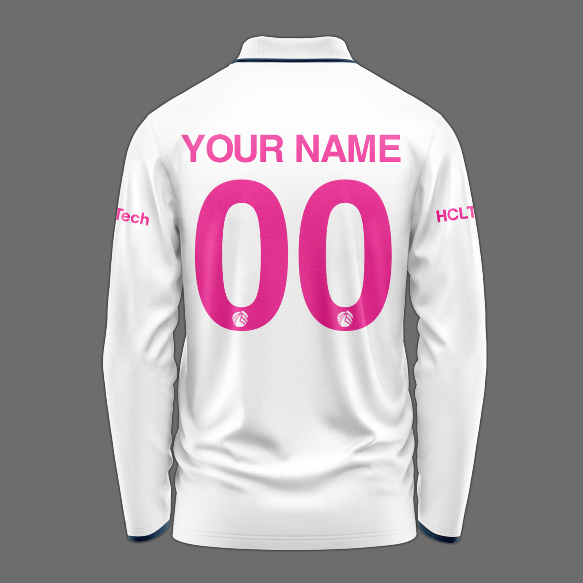 Australia National Cricket Pink Test Longsleeve Polo Custom Name & Number