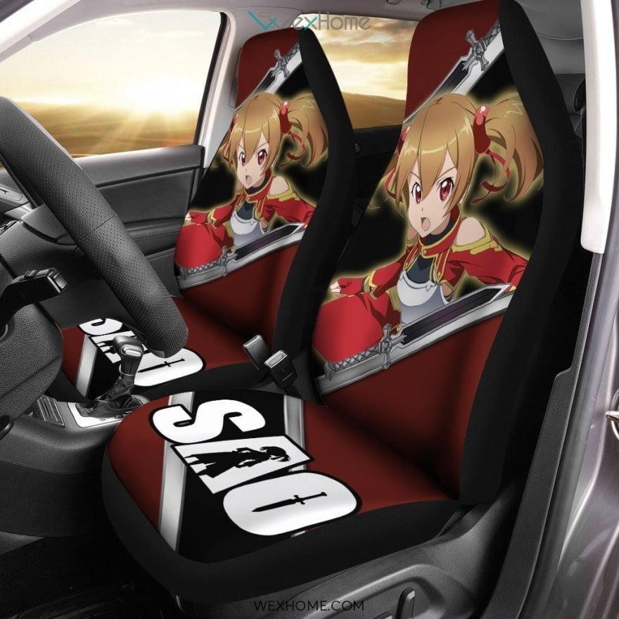 Ayano Keiko Silica Car Seat Covers Custom Sword Art Online