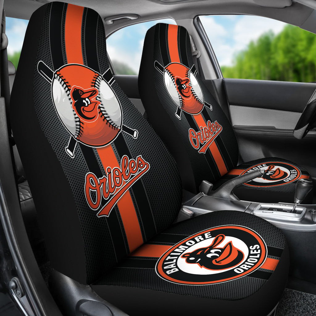 Baltimore Orioles Car Seat Covers MBL Baseball Ph220914-03