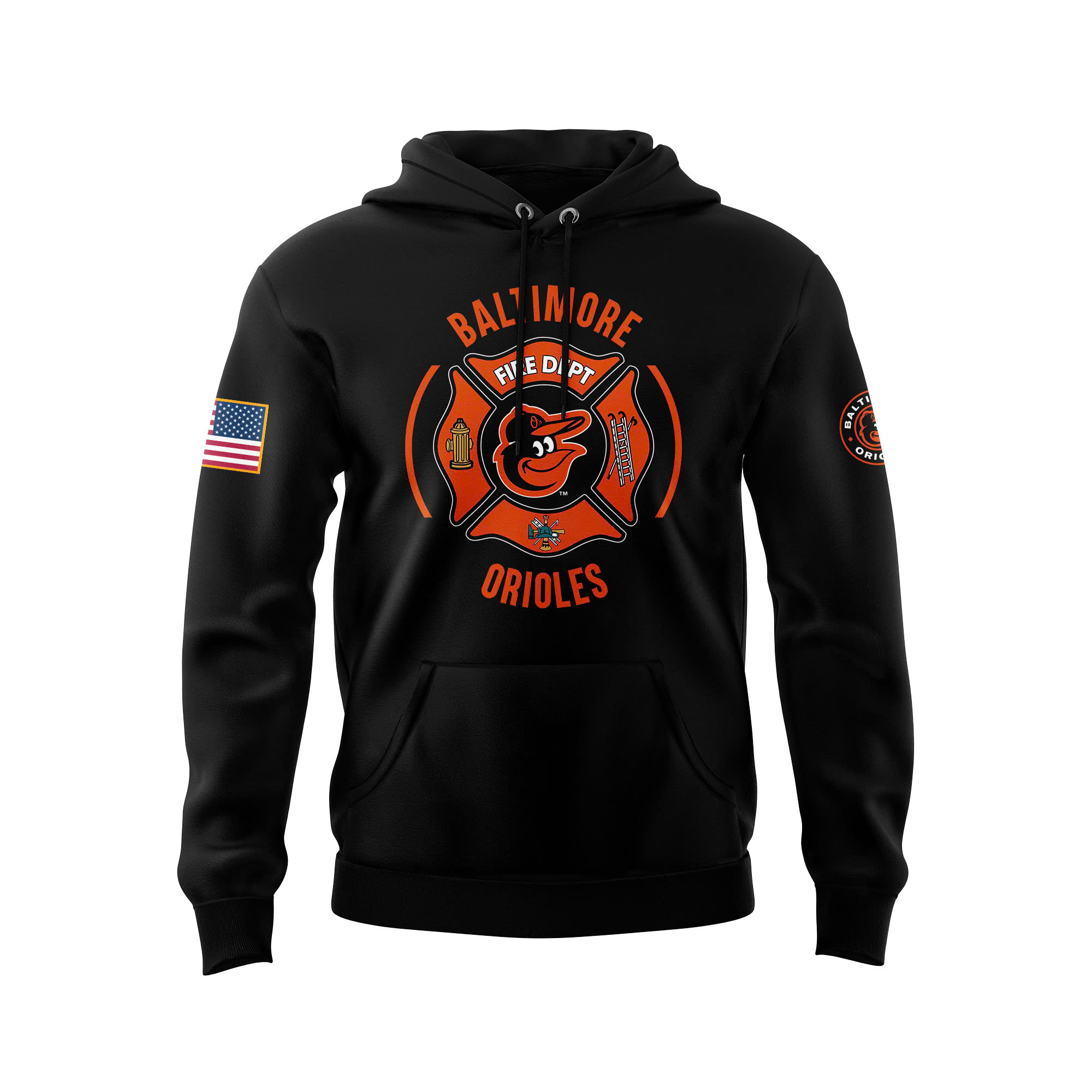 Baltimore Orioles x Firefighter Appreciation Night Premium Pullover Hoodie