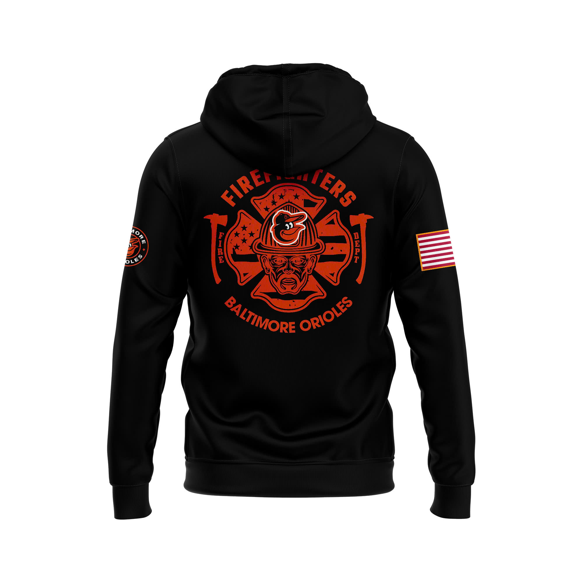 Baltimore Orioles x Firefighter Appreciation Night Premium Pullover Hoodie
