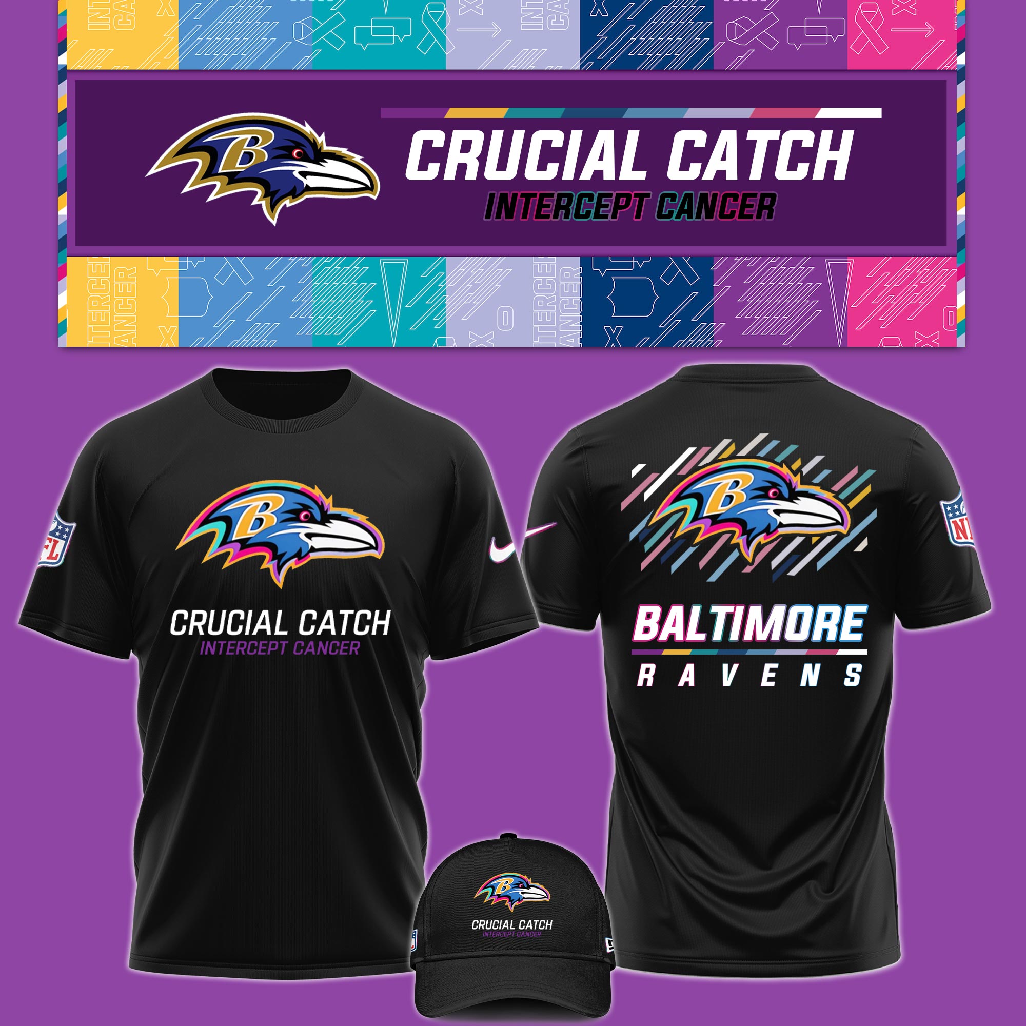 Baltimore Raven Crucial Catch Hoodie