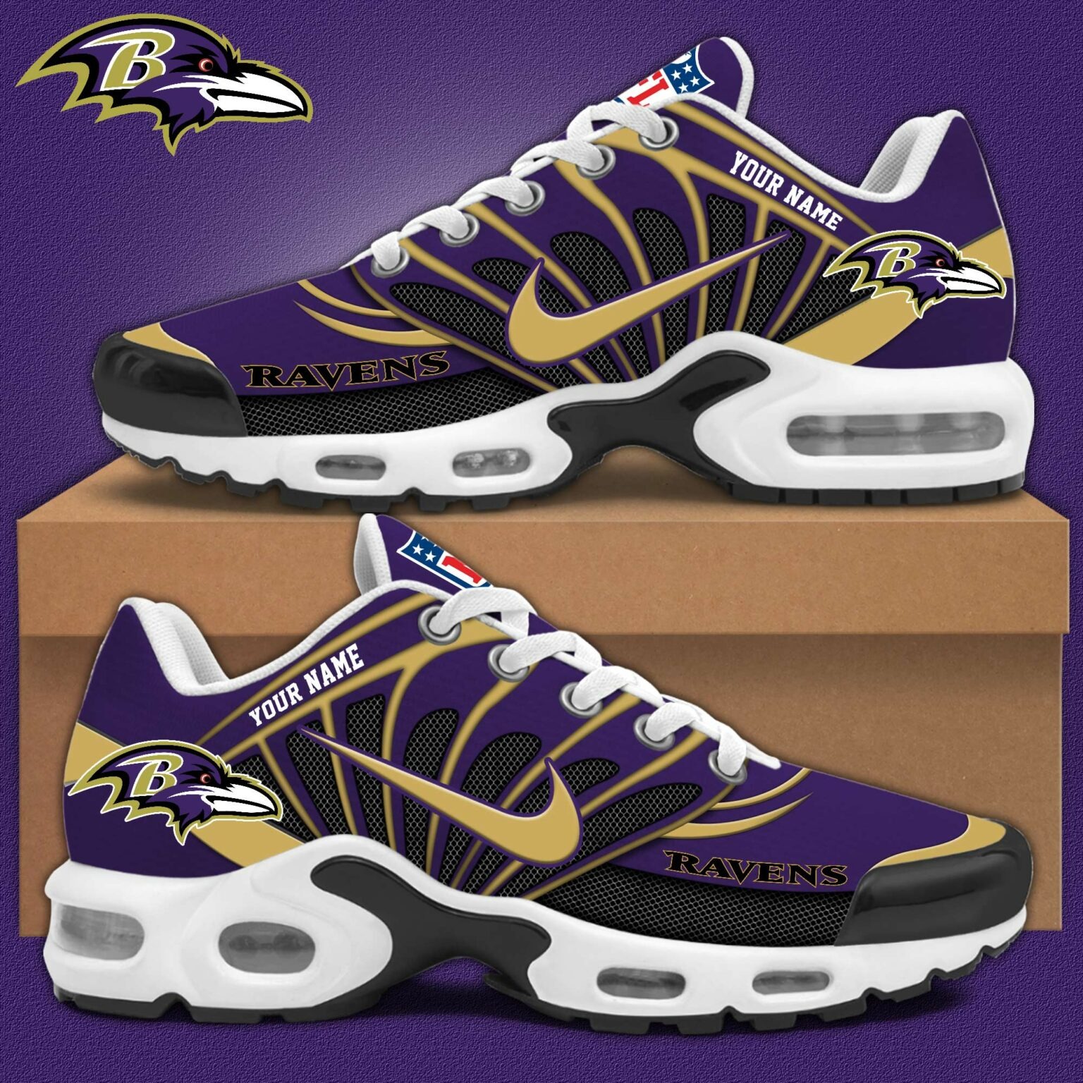 Baltimore Ravens Air Max Plus Sneakers