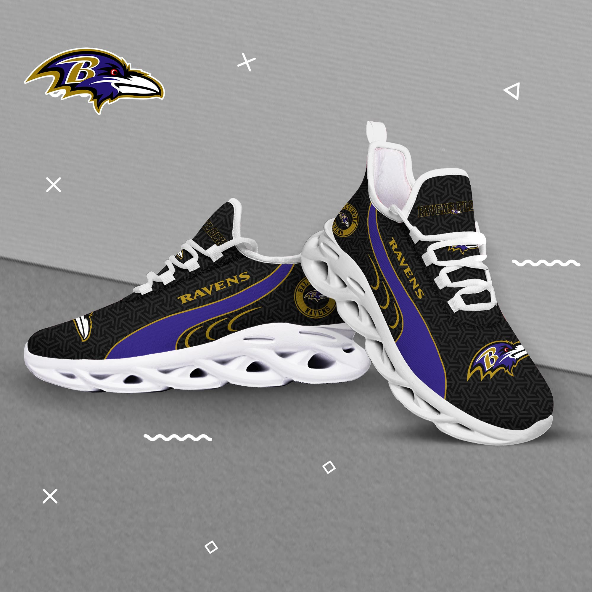 Baltimore Ravens Clunky Shoes T-42107