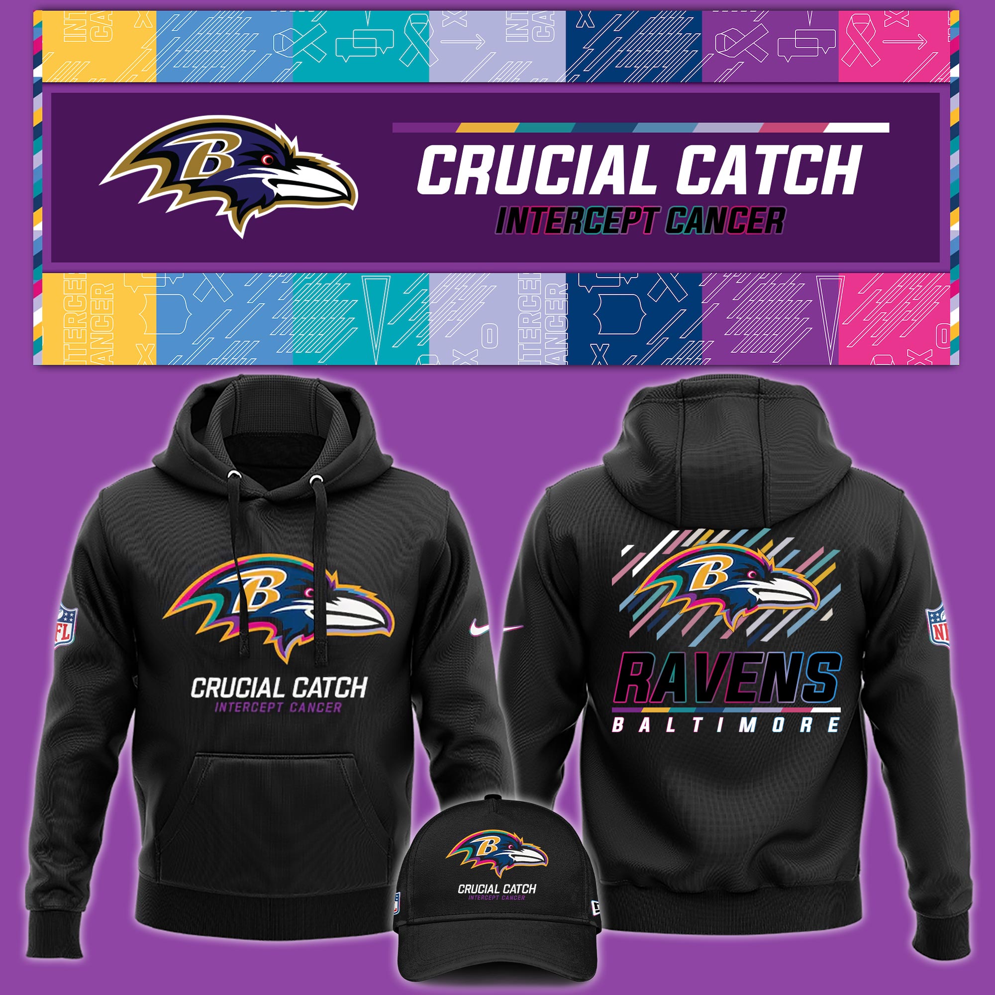 Baltimore Ravens Crucial Catch Hoodie