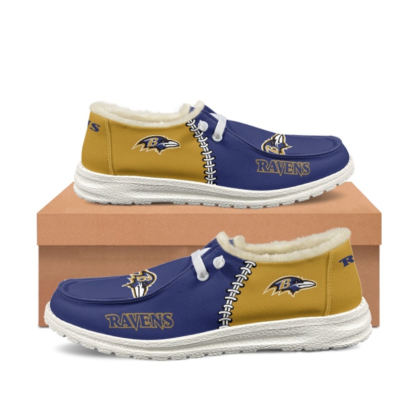 Baltimore Ravens Hey Dude Wendy With Warm Fur Lining