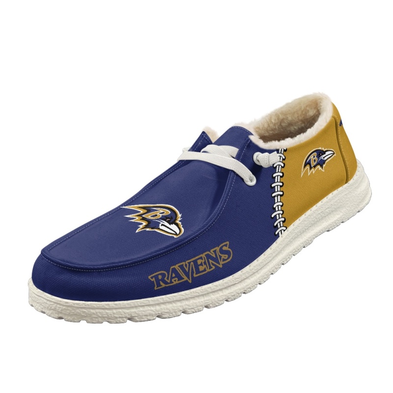 Baltimore Ravens Hey Dude Wendy With Warm Fur Lining