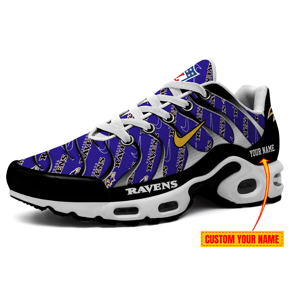 Baltimore Ravens-Pattern Swoosh Personalized H56 Shoes-SP16112303ID02DS08