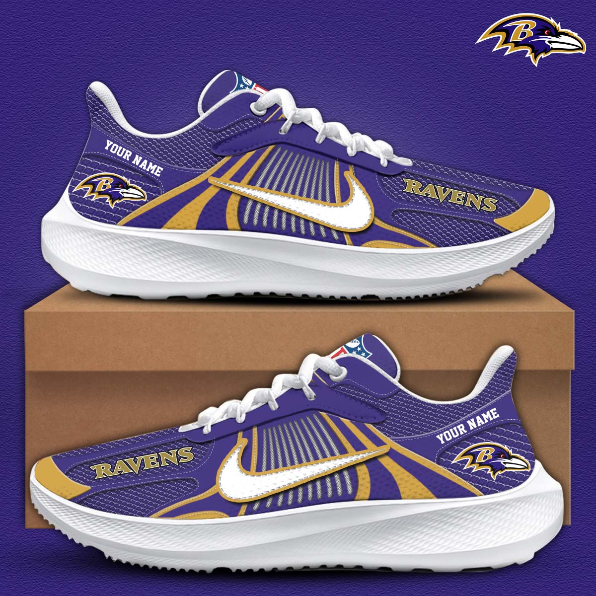 Baltimore Ravens    Personalized Shoes