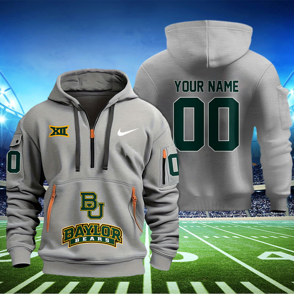 Baylor Bears Football Quarter Zip Hoodie