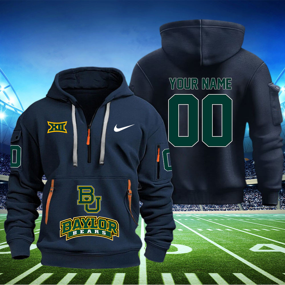 Baylor Bears Football Quarter Zip Hoodie