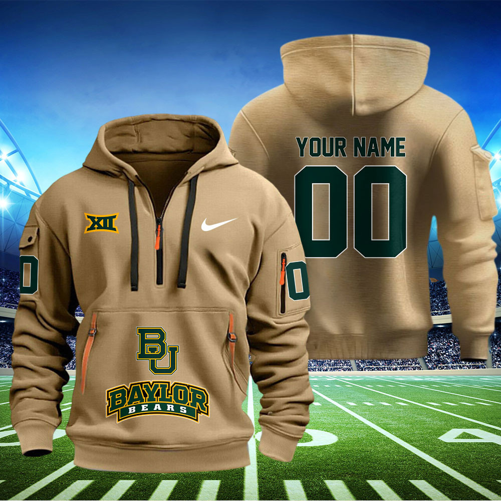 Baylor Bears Football Quarter Zip Hoodie